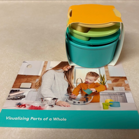 LOVEVERY Other - LOVEVERY Stackable Fraction Cups - The Analyst Play Kit Months 46, 47, 48